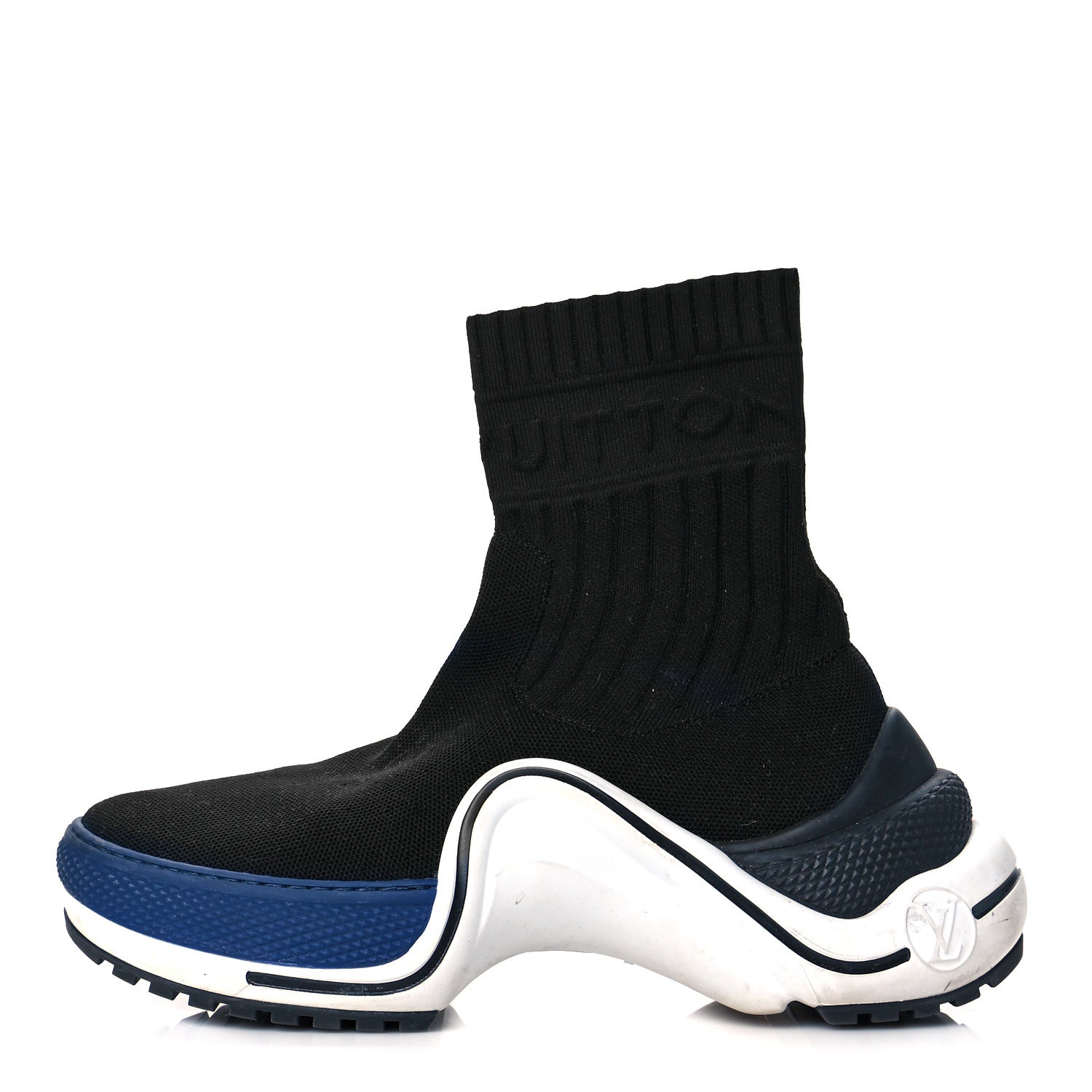 Louis Vuitton Stretch Textile LV Archlight Sneaker Boots 36 Black Blue 1 of 12