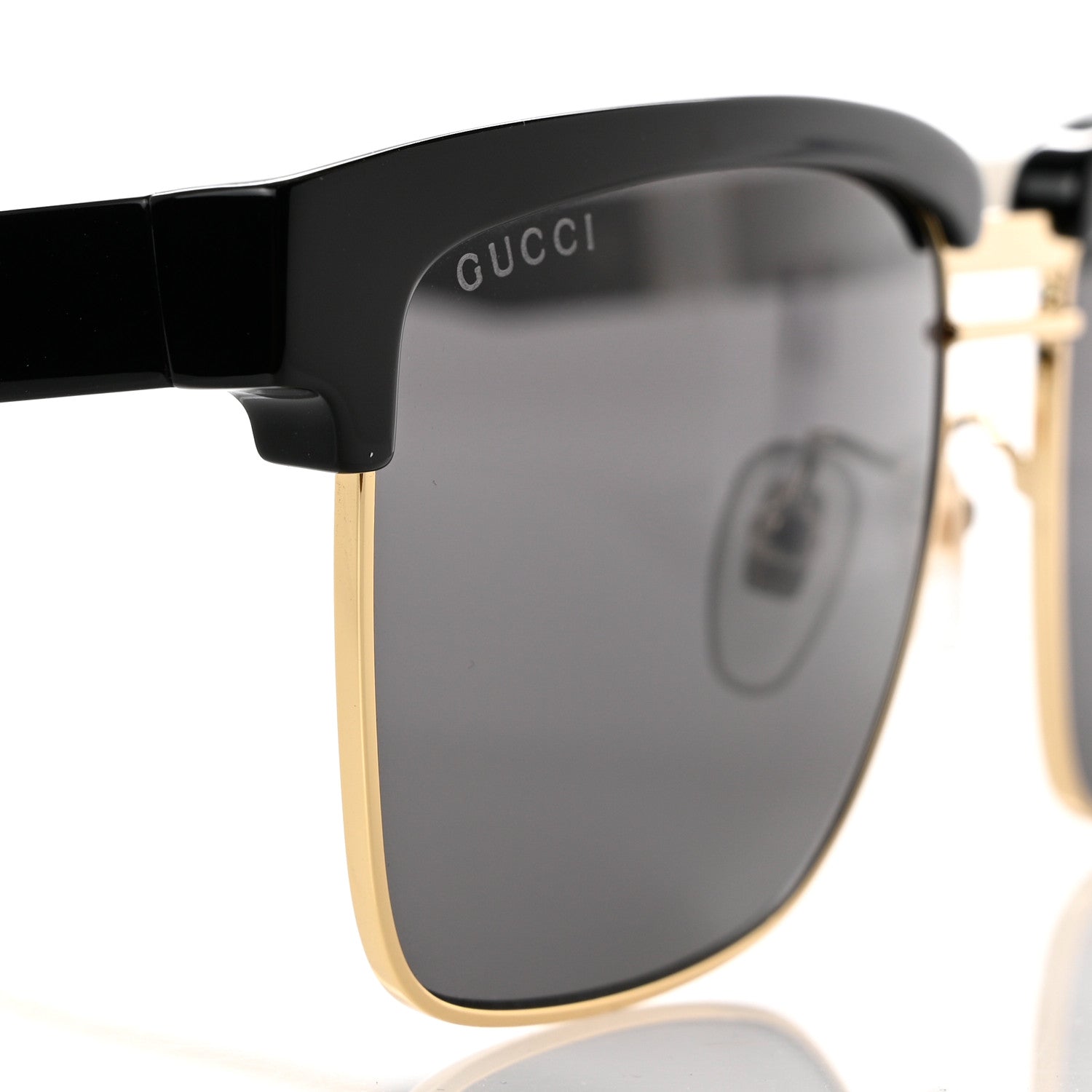 Gucci Squared Aviator GG Sunglasses GG0603S Black 7 of 8