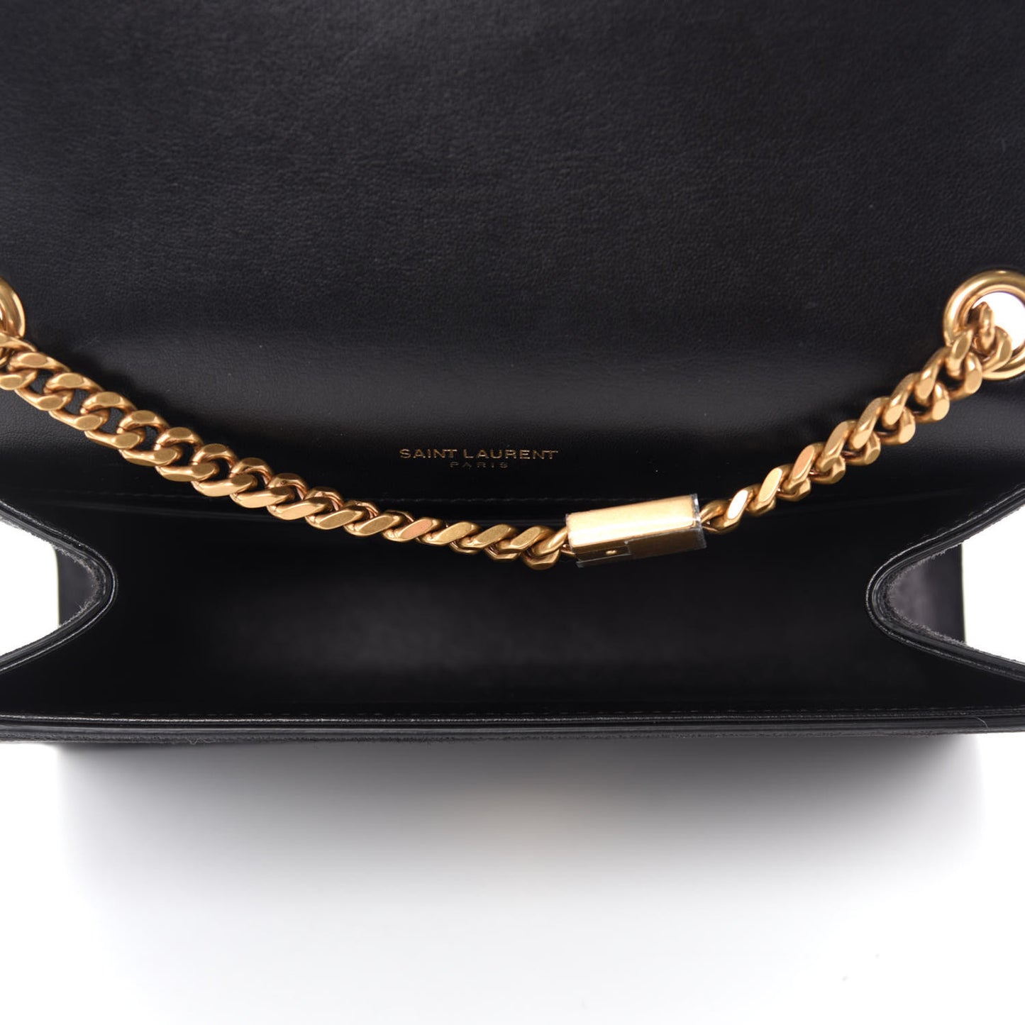 Suede Small Classic Monogram Palm Tree Kate Satchel Black