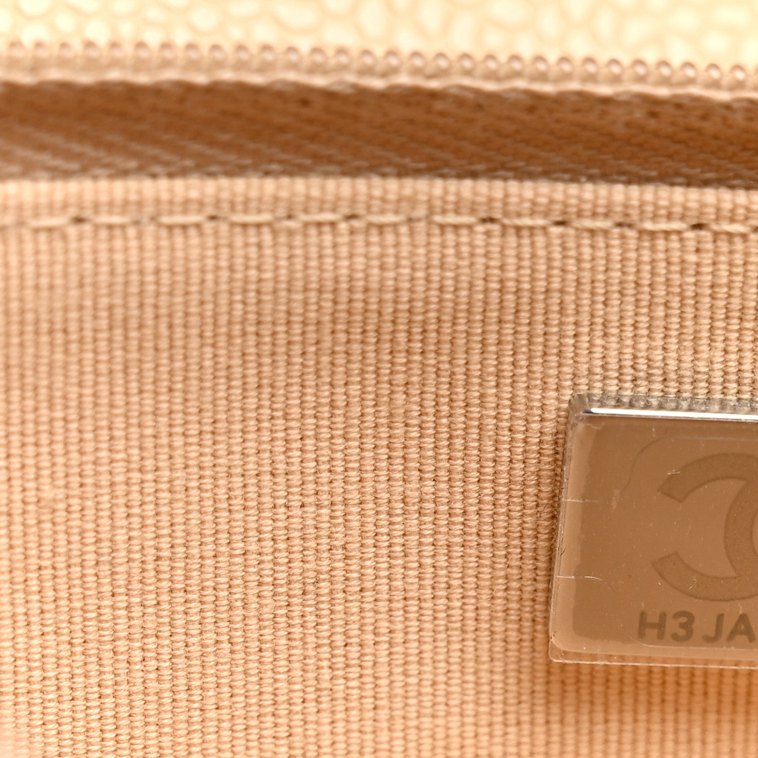 Chanel Caviar Quilted Wallet on Chain WOC Beige 8 of 12