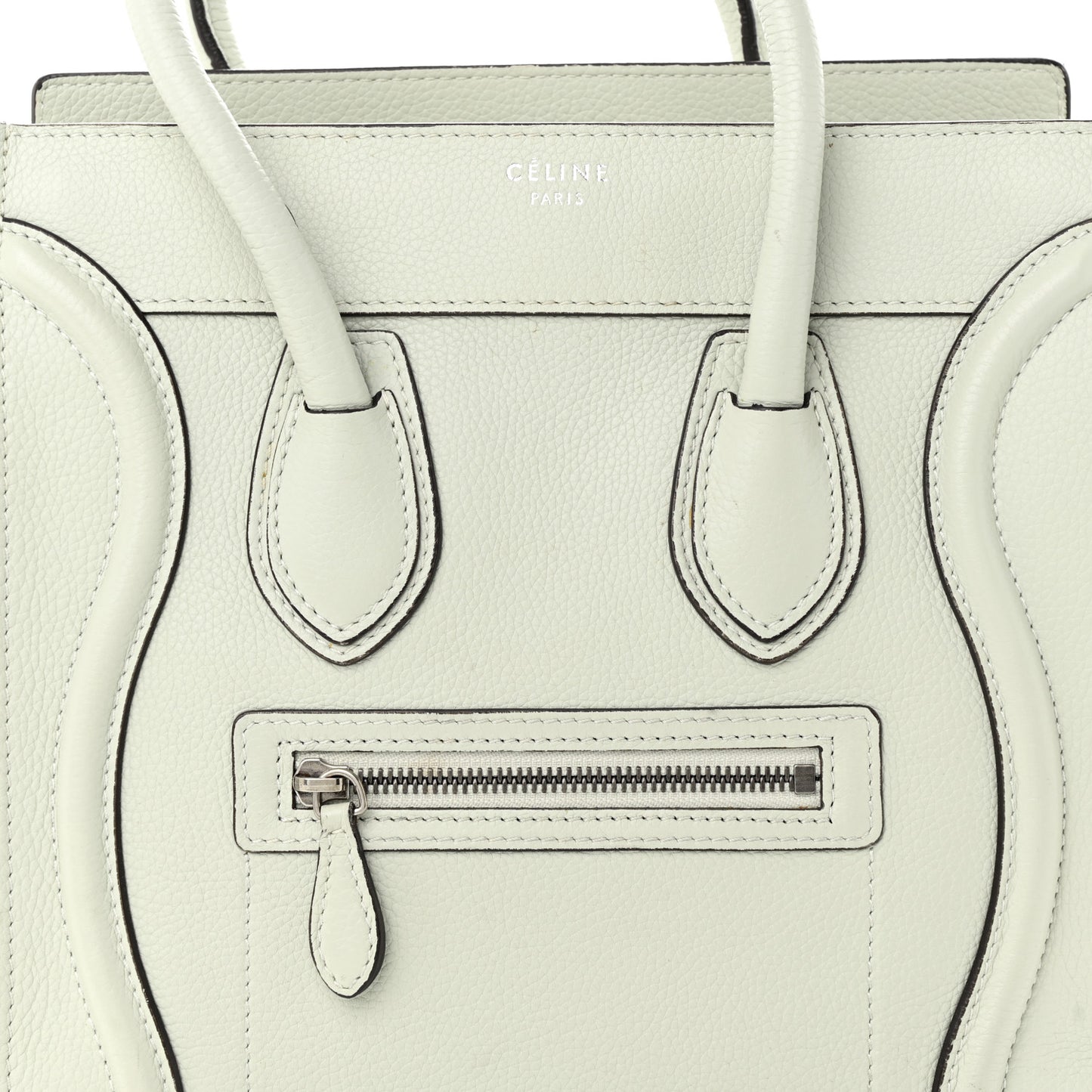 Drummed Calfskin Micro Luggage Lune