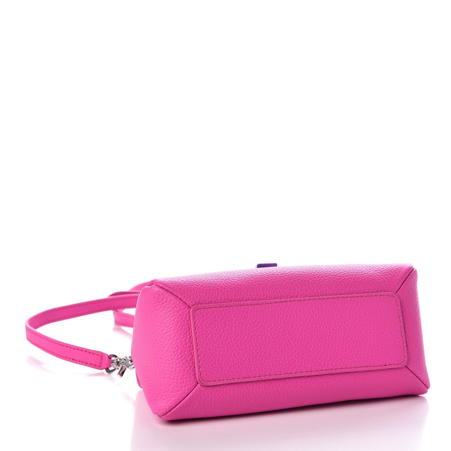 Grained Calfskin Le Dix Nano Soft Cartable Rose Fluo