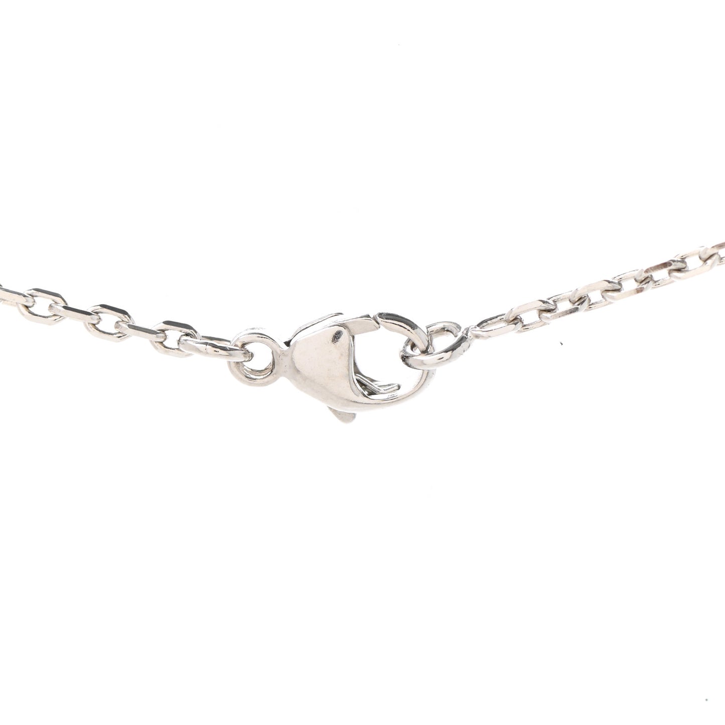 Lacquered Palladium Mini Pop H Pendant Necklace Black