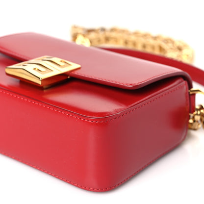 Givenchy Box Calfskin Small 4G Cube Chain Shoulder Bag Dark Red 9 of 9