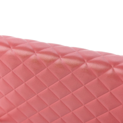 Chanel Goatskin Quilted Diamond CC Wallet On Chain WOC Pink 11 of 12