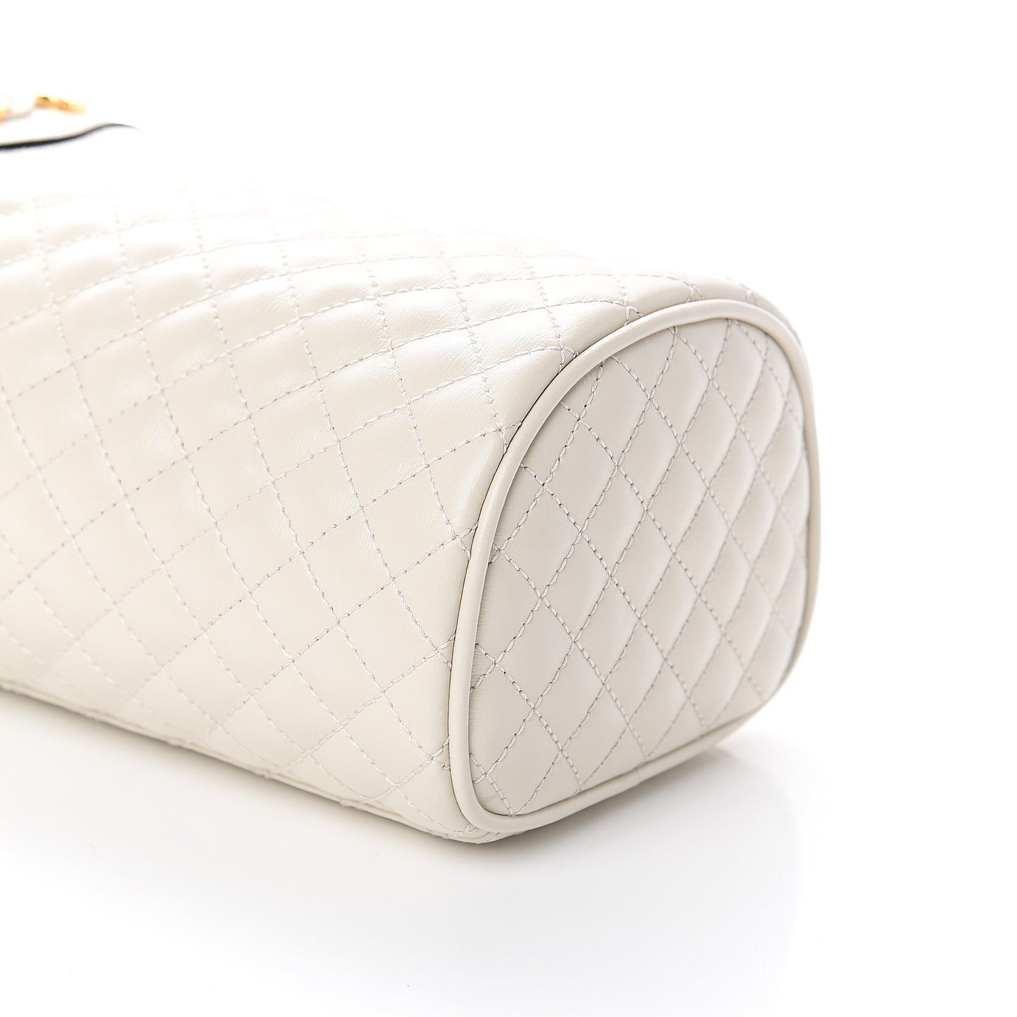Calfskin Trapuntata Zumi Belt Bag Off White