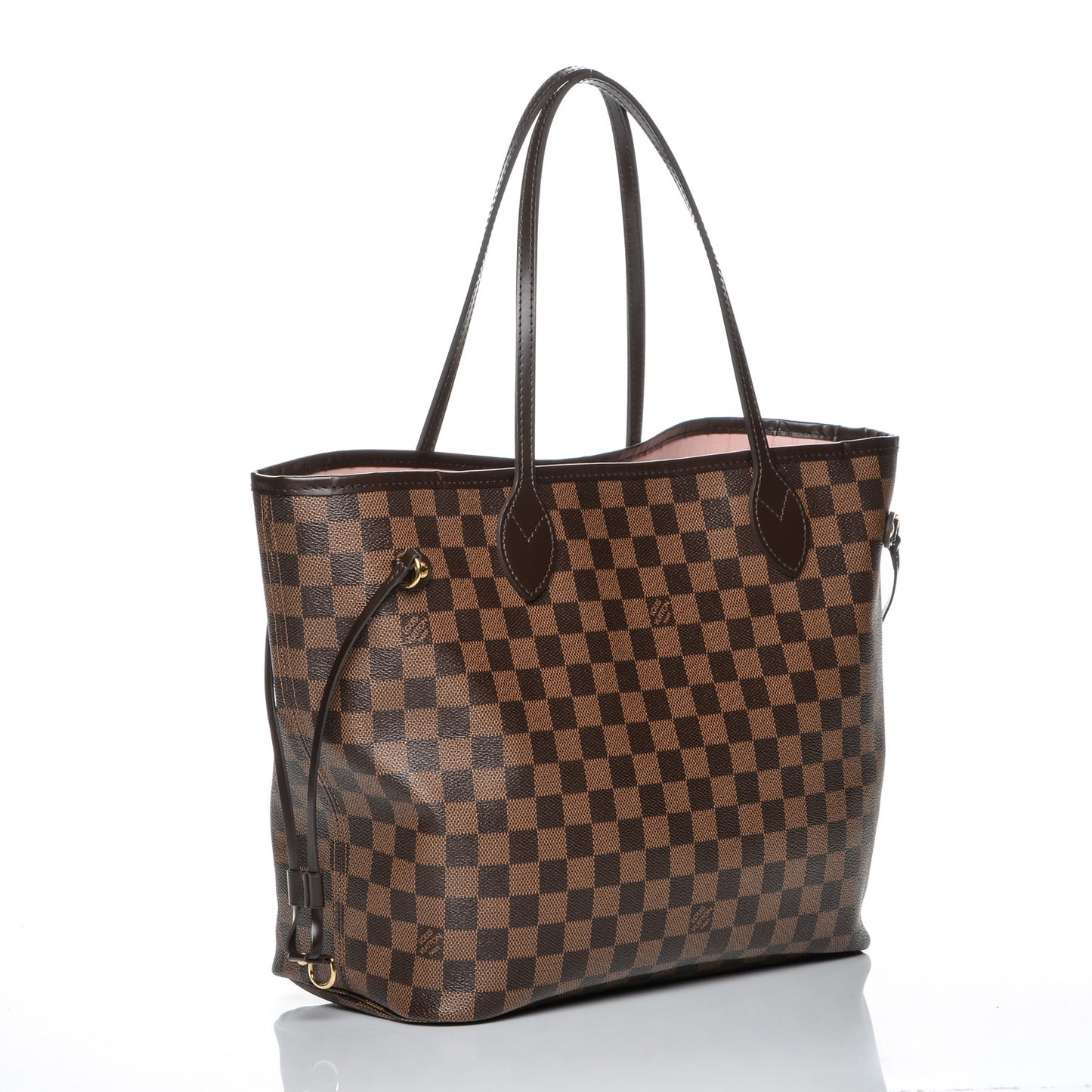 Damier Ebene Neo Neverfull MM Rose Ballerine
