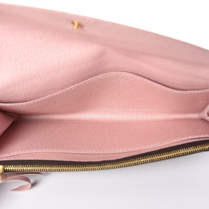 Louis Vuitton Damier Ebene Caissa Wallet Rose Ballerine 5 of 8