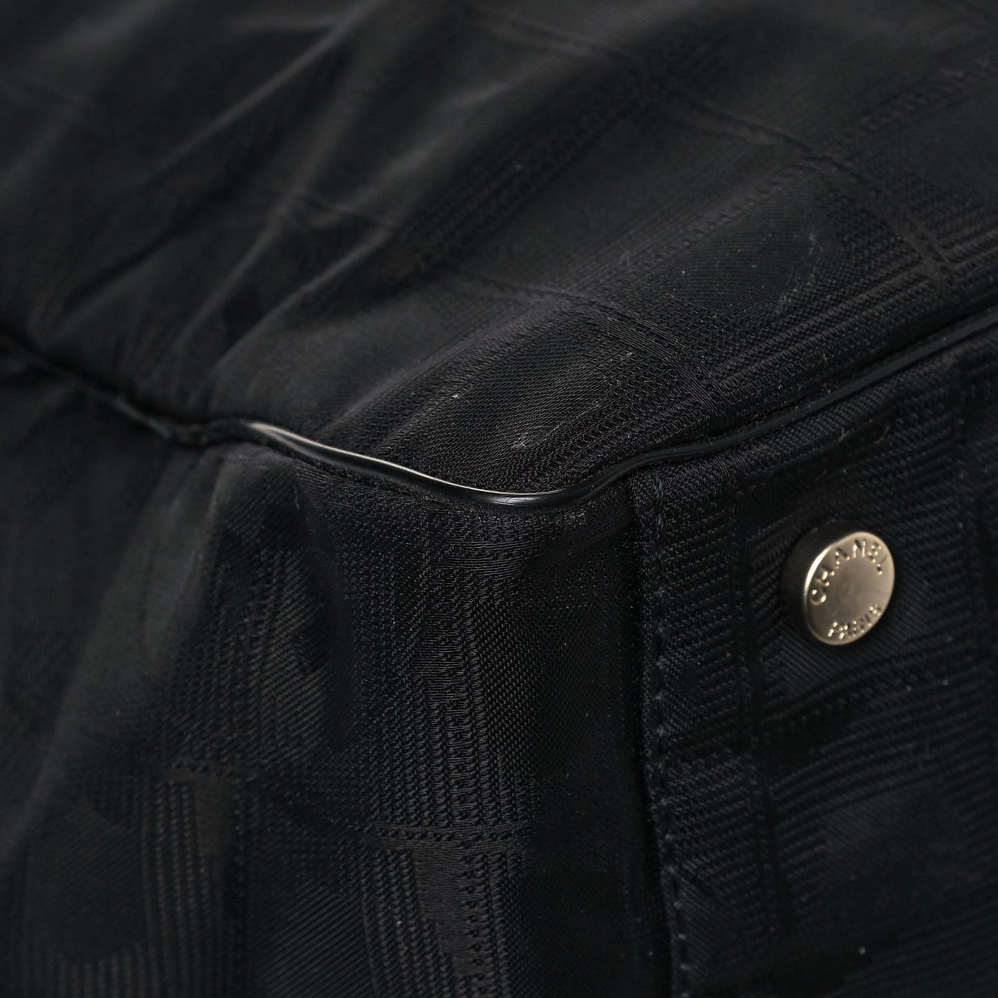 Nylon Medium Travel Tote Black