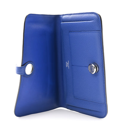 Hermes Togo Dogon Duo Wallet Bleu Electrique 5 of 8