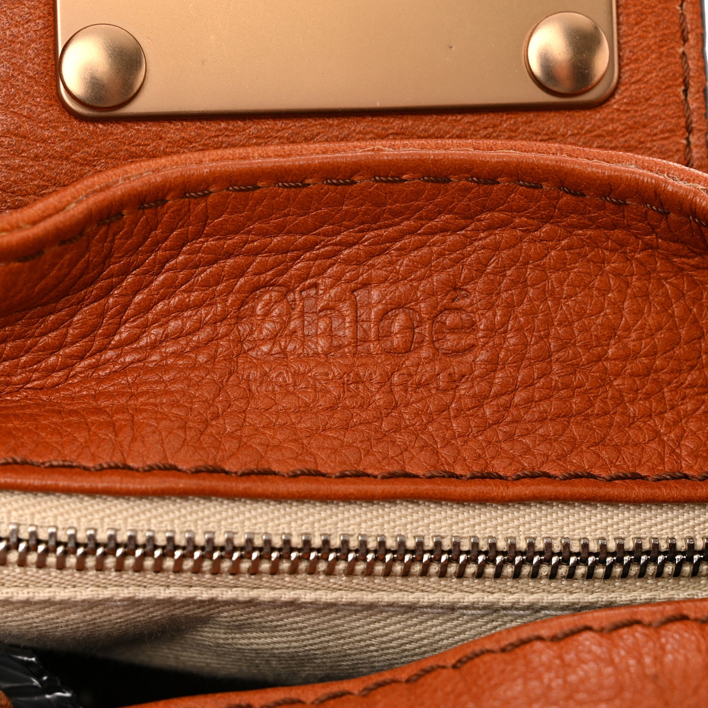 Calfskin Medium Paddington Satchel Ecureil Brown
