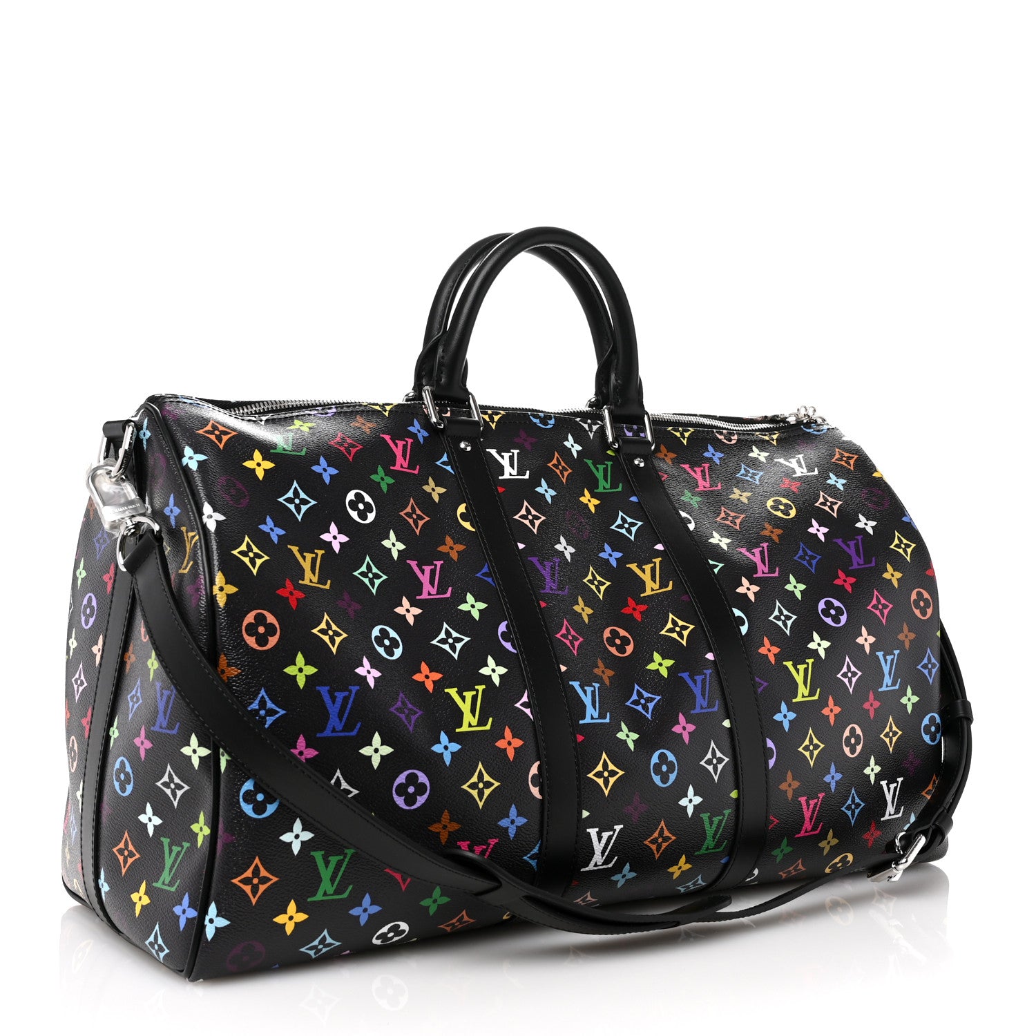 Louis Vuitton LV X TM Monogram Multicolor Keepall Bandouliere 50 Black 2 of 8