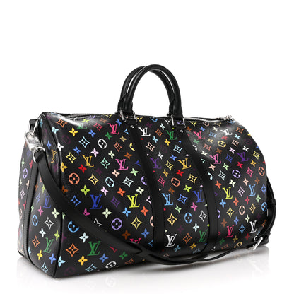 Louis Vuitton LV X TM Monogram Multicolor Keepall Bandouliere 50 Black 2 of 8