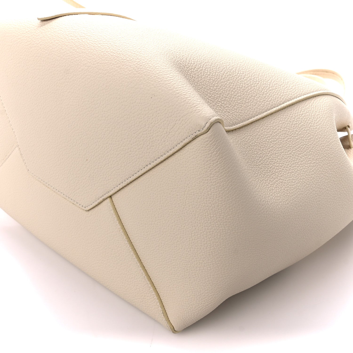 Celine Soft Grained Calfskin Small Belt Cabas Phantom Vanilla 11 of 11