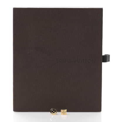 Louis Vuitton 18K Yellow Gold Monogram Resille Ear Studs Earrings 5 of 5
