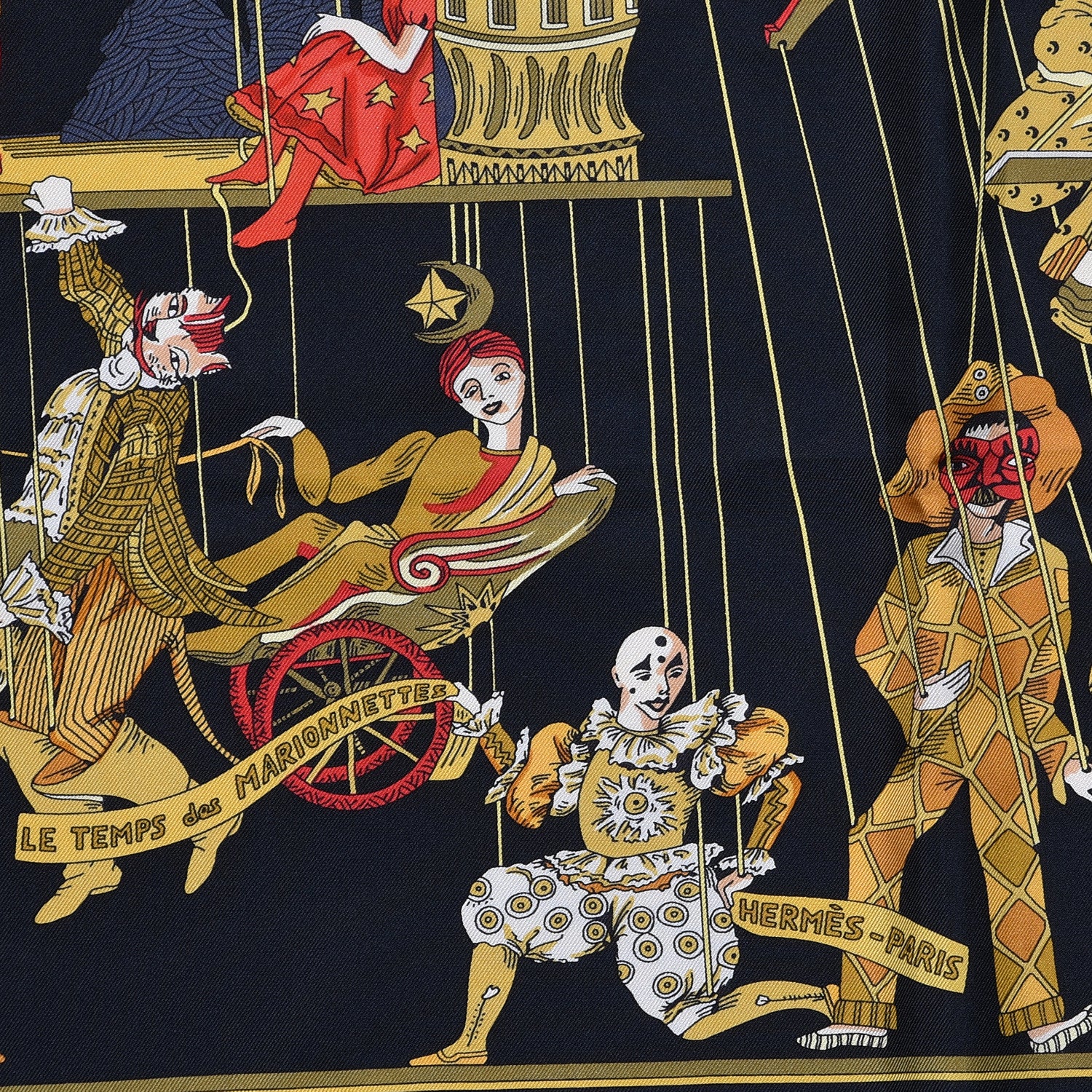 Hermes Silk Les Temps Du Marionnettes Scarf 90 5 of 7