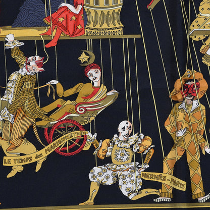 Hermes Silk Les Temps Du Marionnettes Scarf 90 5 of 7