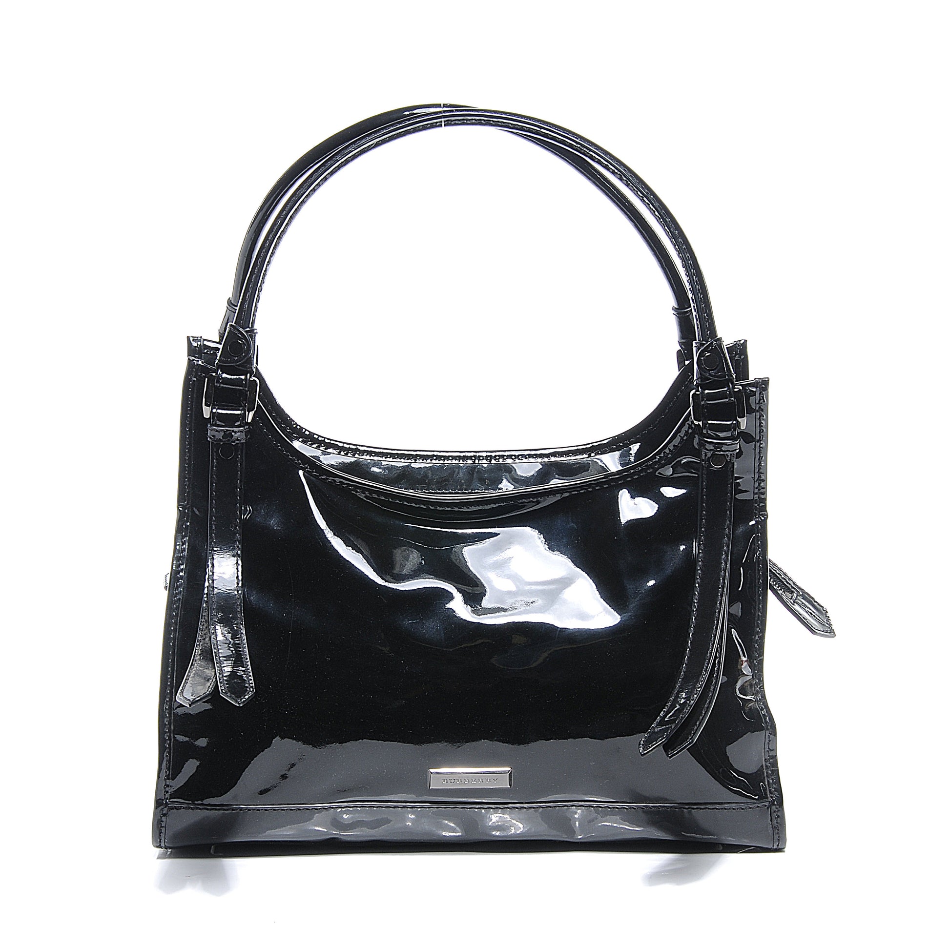 Burberry Patent Leather Tote Black 1 of 9
