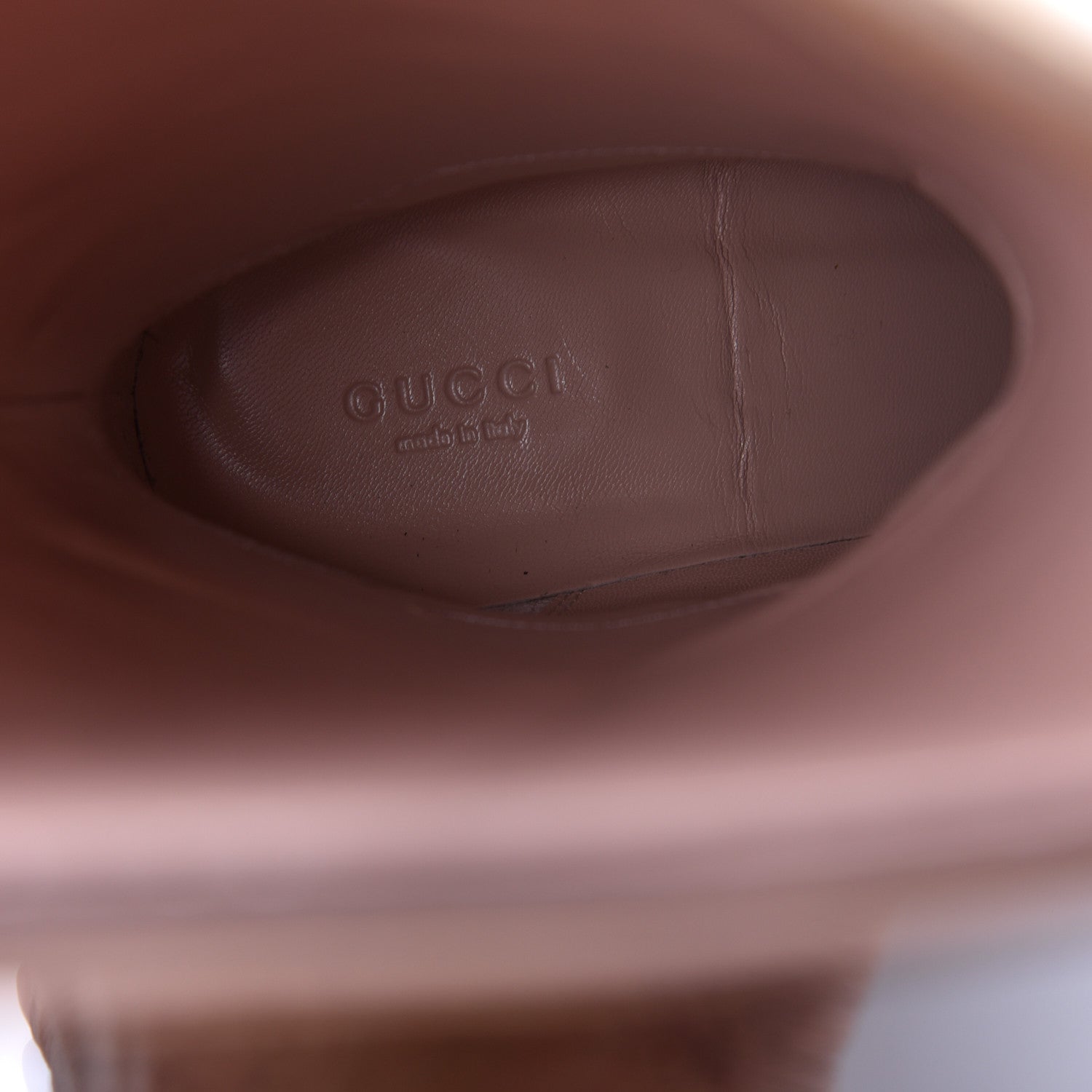 Gucci GG Monogram Calfskin Lola Tall Boots 39.5 Beige Ruggine Cuir 8 of 11