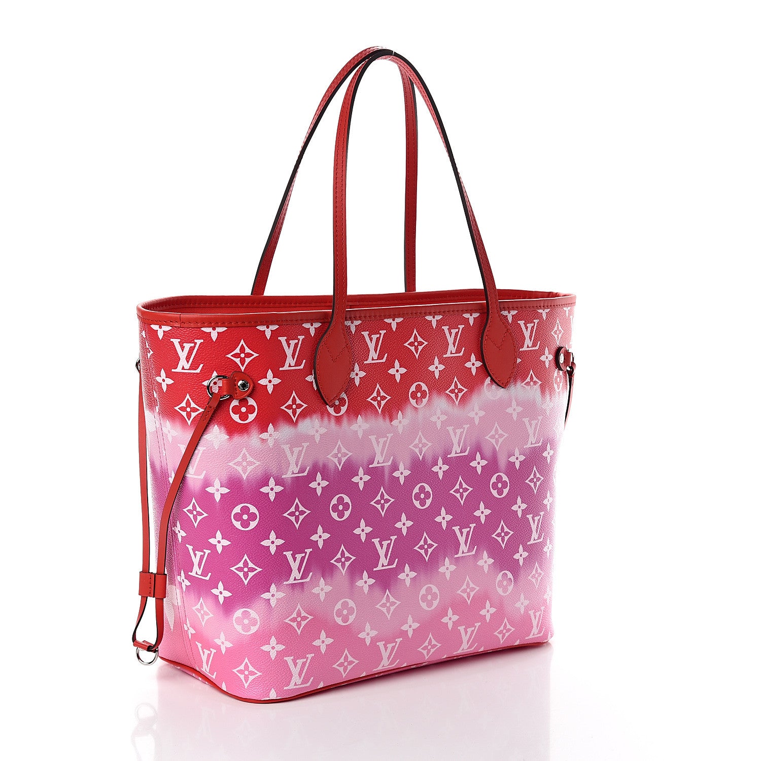 Louis Vuitton Monogram Escale Neverfull MM Rouge 3 of 10