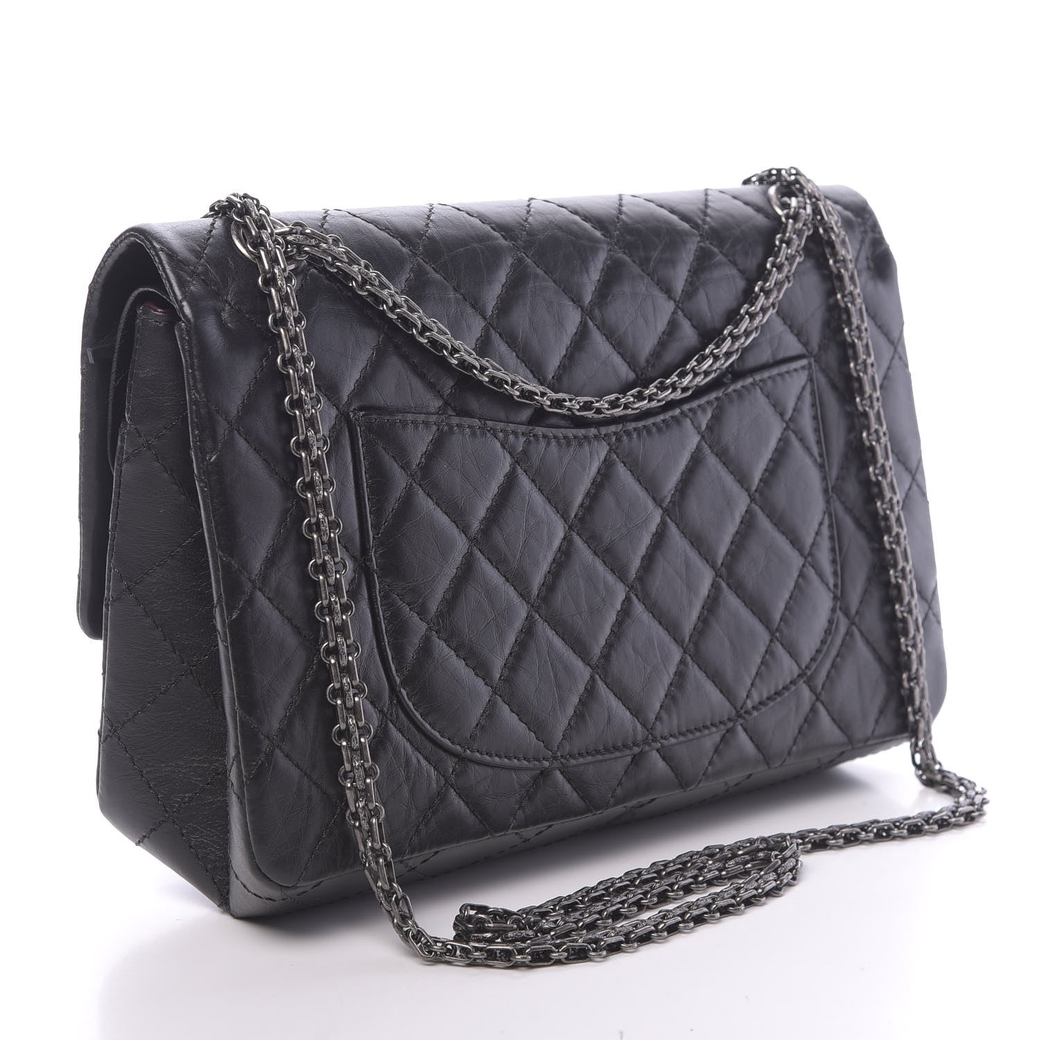 Chanel Aged Calfskin Quilted 2.55 Reissue 226 Flap Black 3 of 11