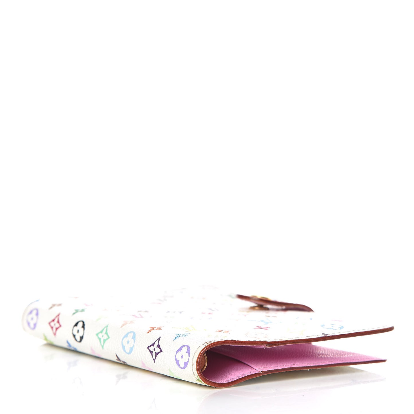 Monogram Multicolor Small Ring Agenda Cover White Litchi