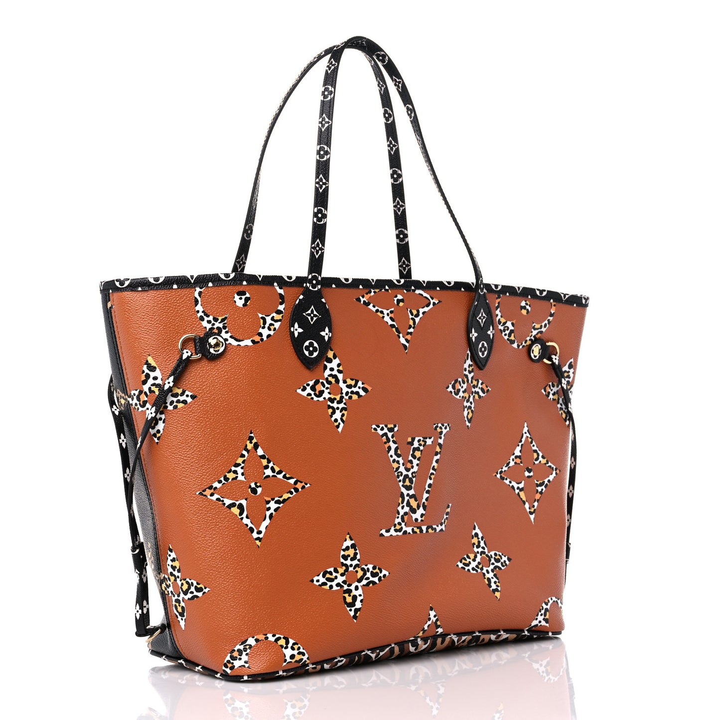 Monogram Giant Jungle Neverfull MM Black