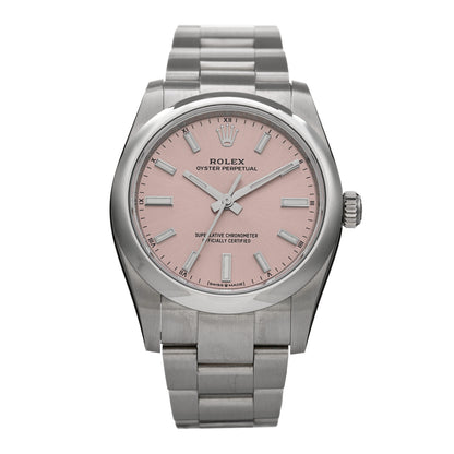 Rolex Stainless Steel 34mm Oyster Perpetual Watch Pink 124200 1 of 5