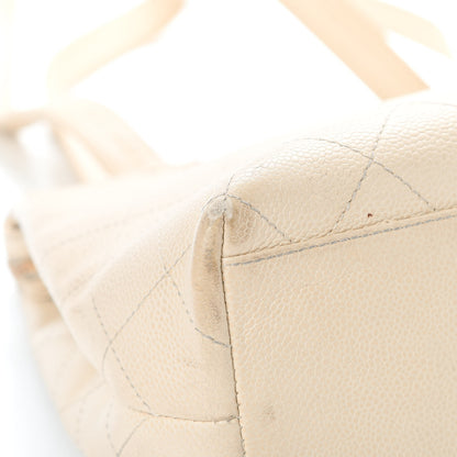 Chanel Caviar Stitched Tote Beige 12 of 20