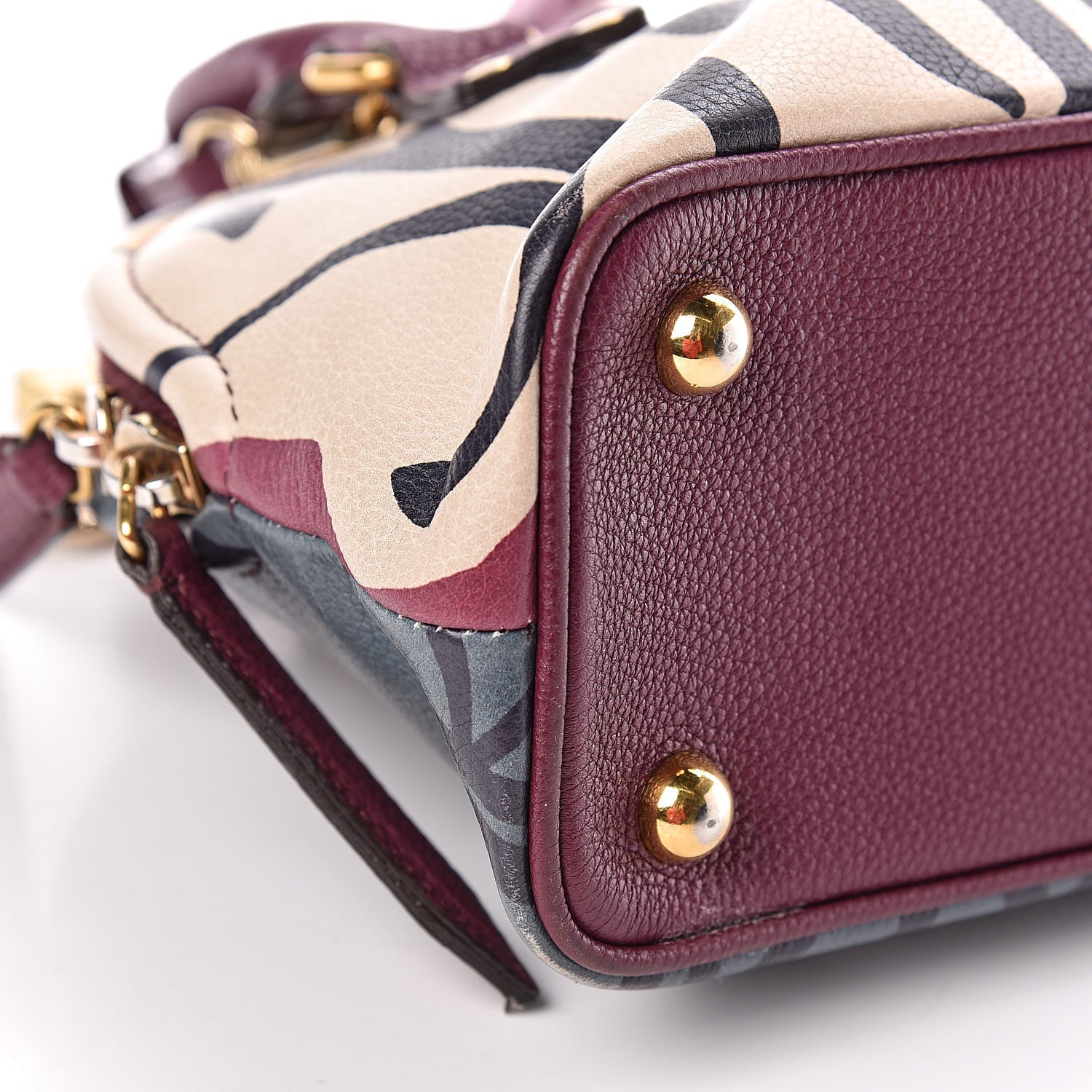 Burberry Prorsum Calfskin Printed Rain or Shine Small Bloomsbury Purple 15 of 16