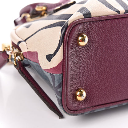 Burberry Prorsum Calfskin Printed Rain or Shine Small Bloomsbury Purple 15 of 16
