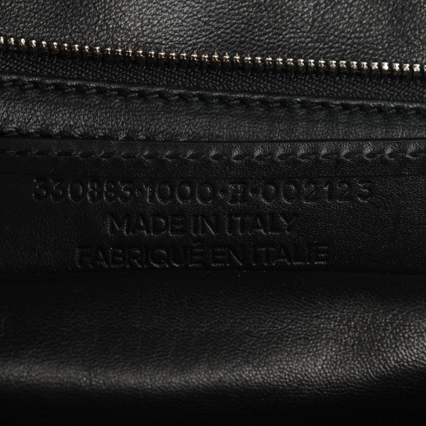 Calfskin Le Dix Zip Cartable Black