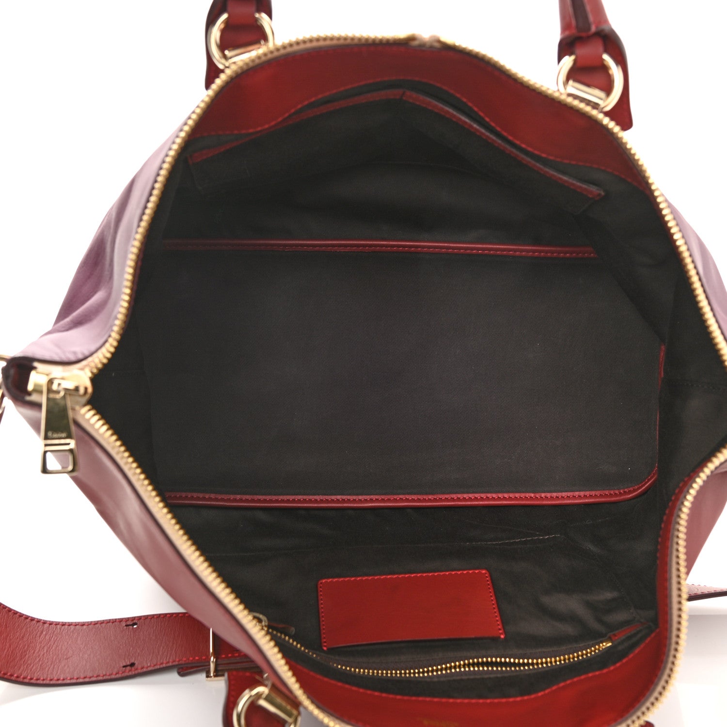 Chloe Smooth Calfskin Medium Baylee Tote Burgundy 5 of 10