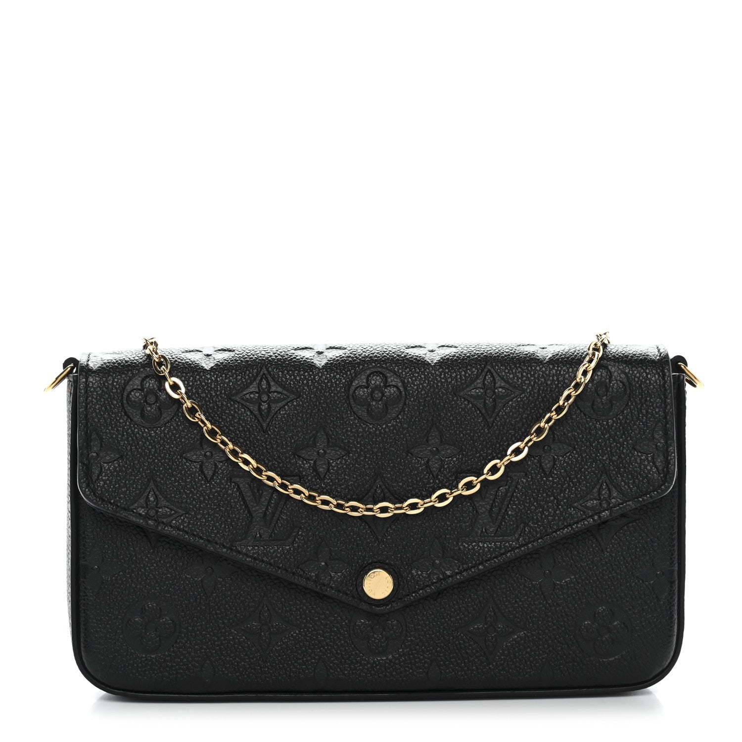 Louis Vuitton Empreinte Pochette Felicie Chain Wallet Black 1 of 11