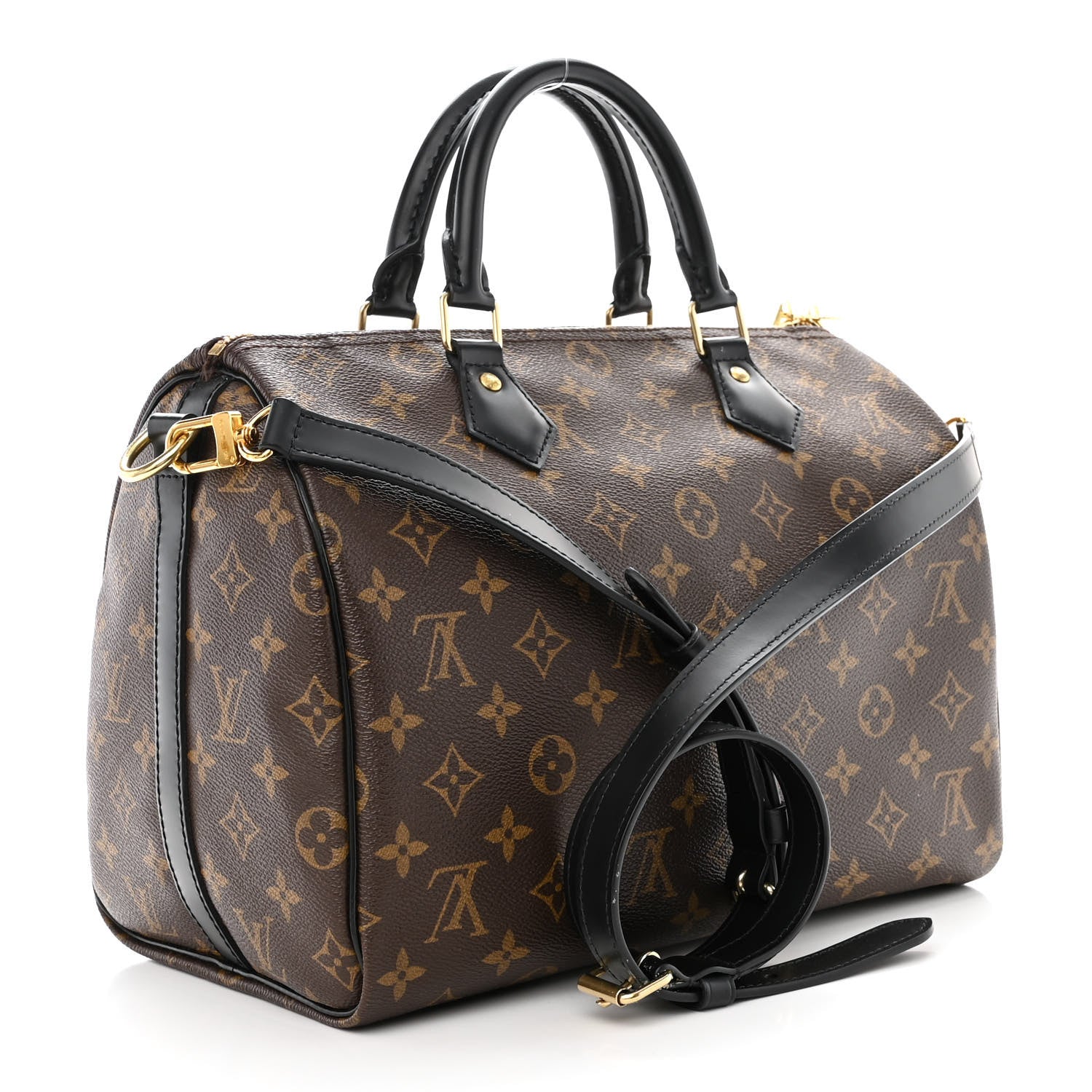 Louis Vuitton Monogram My World Tour Speedy Bandouliere 30 Black 3 of 12