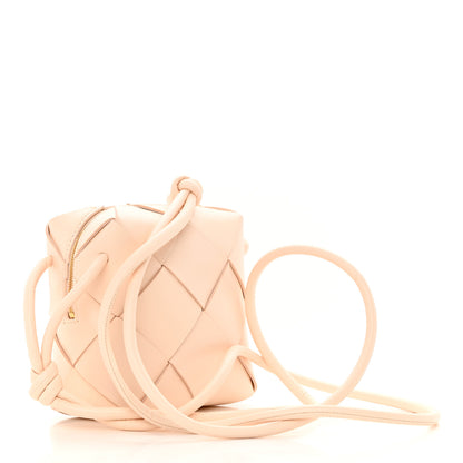 Bottega Veneta Lambskin Maxi Intrecciato Mini Cassette Camera Bag Macaroon 3 of 9