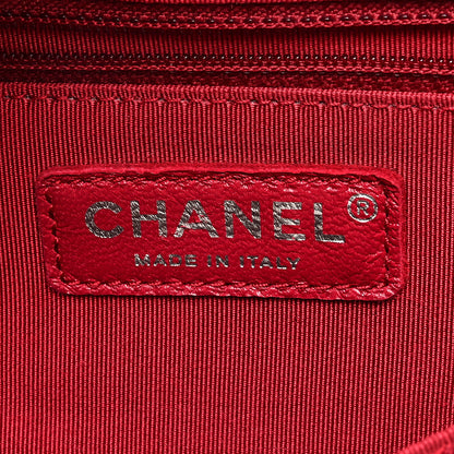 Chanel Aged Calfskin Quilted Medium Gabrielle Hobo White Black 6 of 10