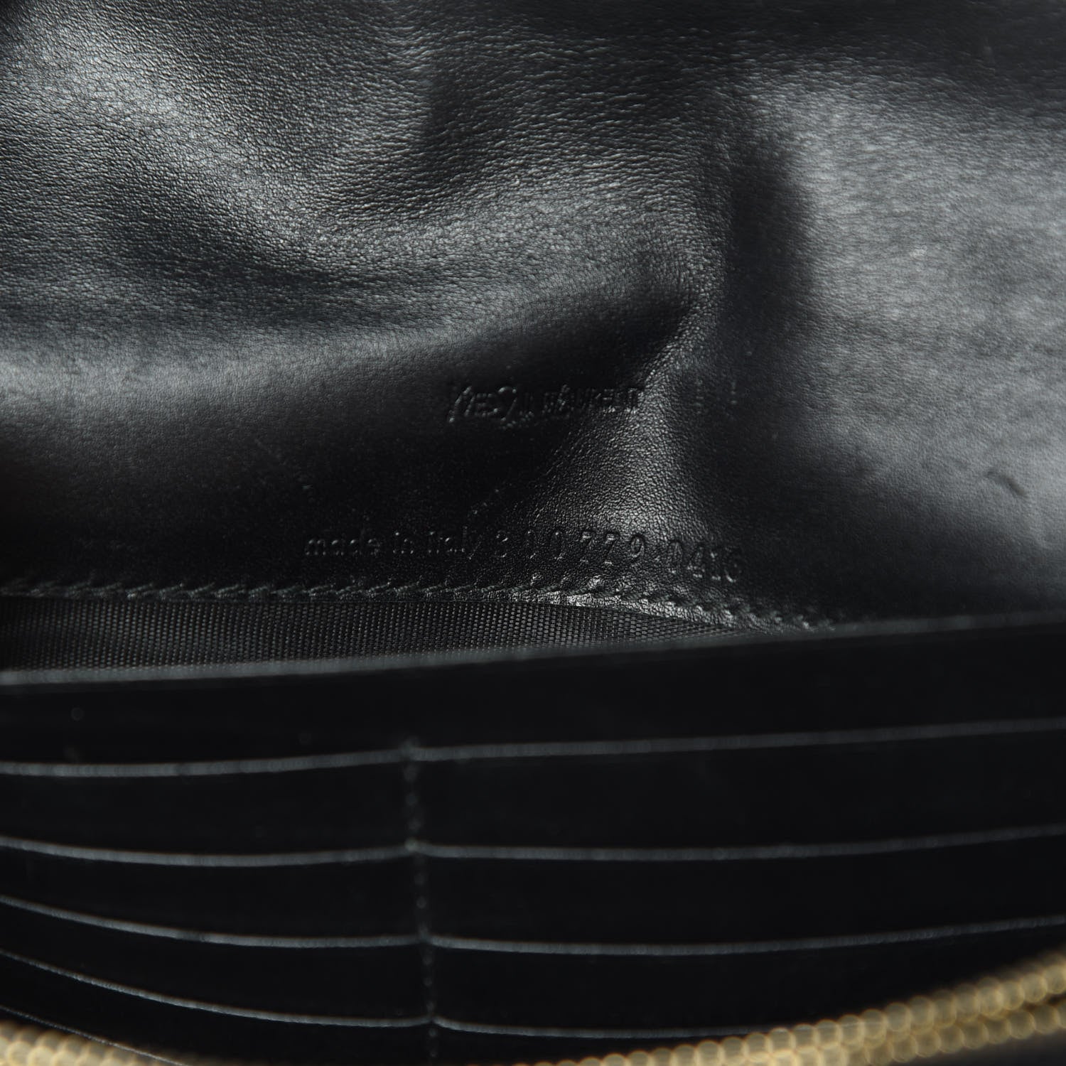 Saint Laurent Textured Patent Belle de Jour Chain Clutch Black 7 of 16