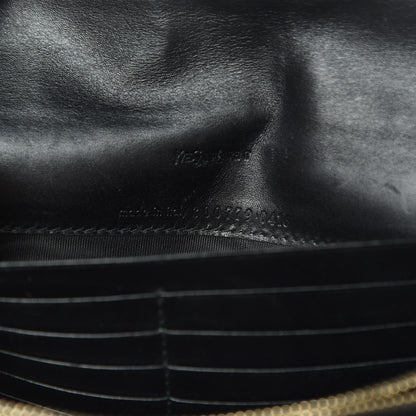Saint Laurent Textured Patent Belle de Jour Chain Clutch Black 7 of 16