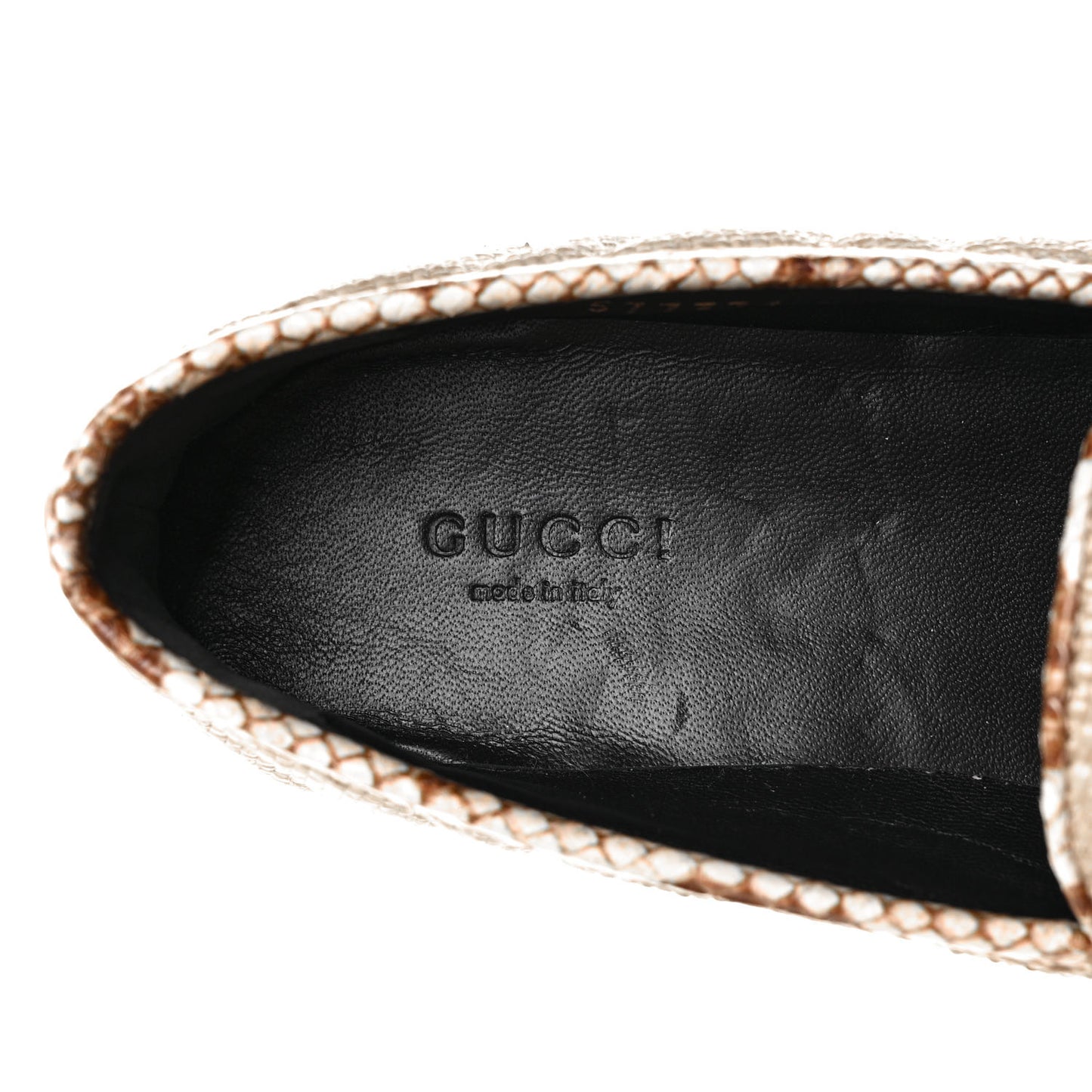 Raffia Elaphe Matelasse Horsebit Womens Jordaan Loafers 37 Natural Cream Brown
