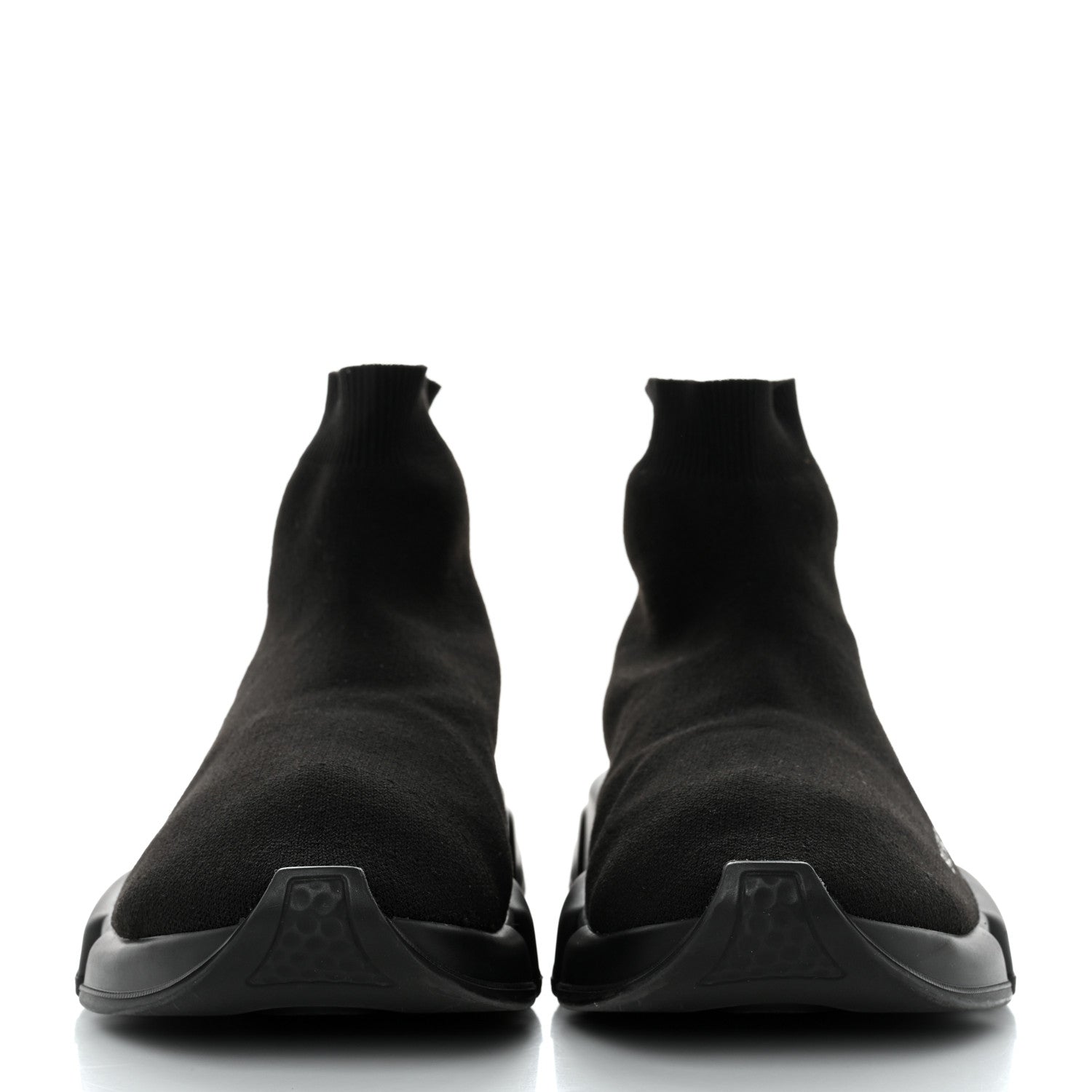 Balenciaga Technical 3D Recycled Knit Mens Speed Sneakers 42 Monocolor Black 2 of 8