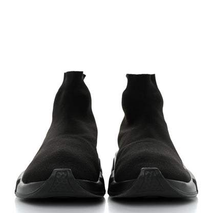 Balenciaga Technical 3D Recycled Knit Mens Speed Sneakers 42 Monocolor Black 2 of 8