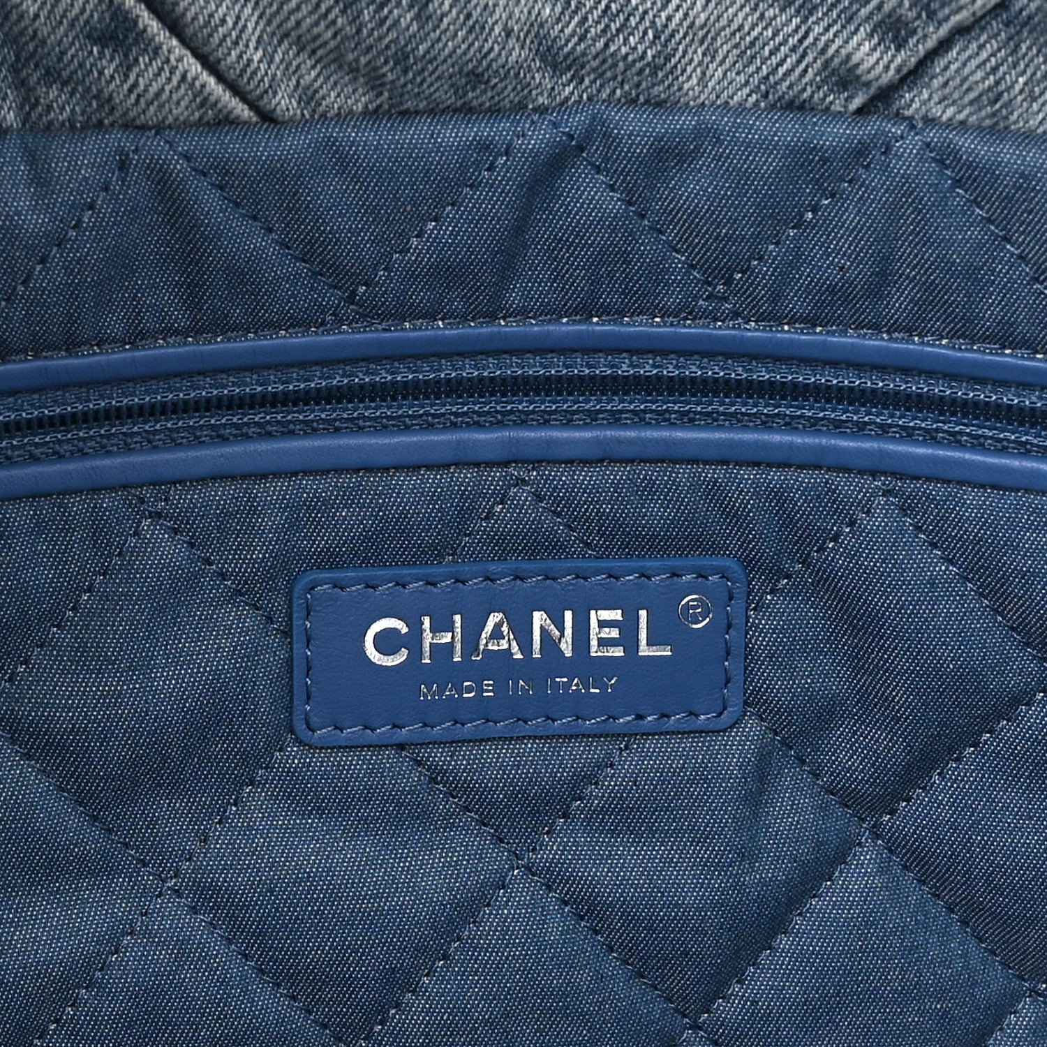 Chanel Denim Quilted Chanel 22 Blue 6 of 10