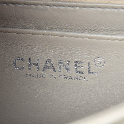 Chanel Lambskin Quilted Mini Square Flap Grey 8 of 9