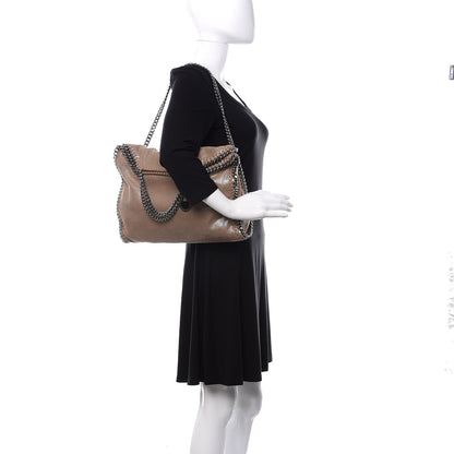 Stella McCartney Shaggy Deer Falabella Fold Over Tote Taupe 3 of 10