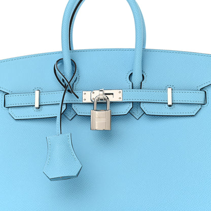 Hermes Epsom Birkin Sellier 25 Celeste 8 of 10