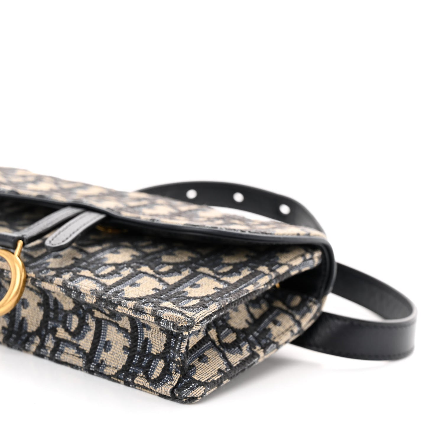 Oblique Saddle Belt Bag Blue