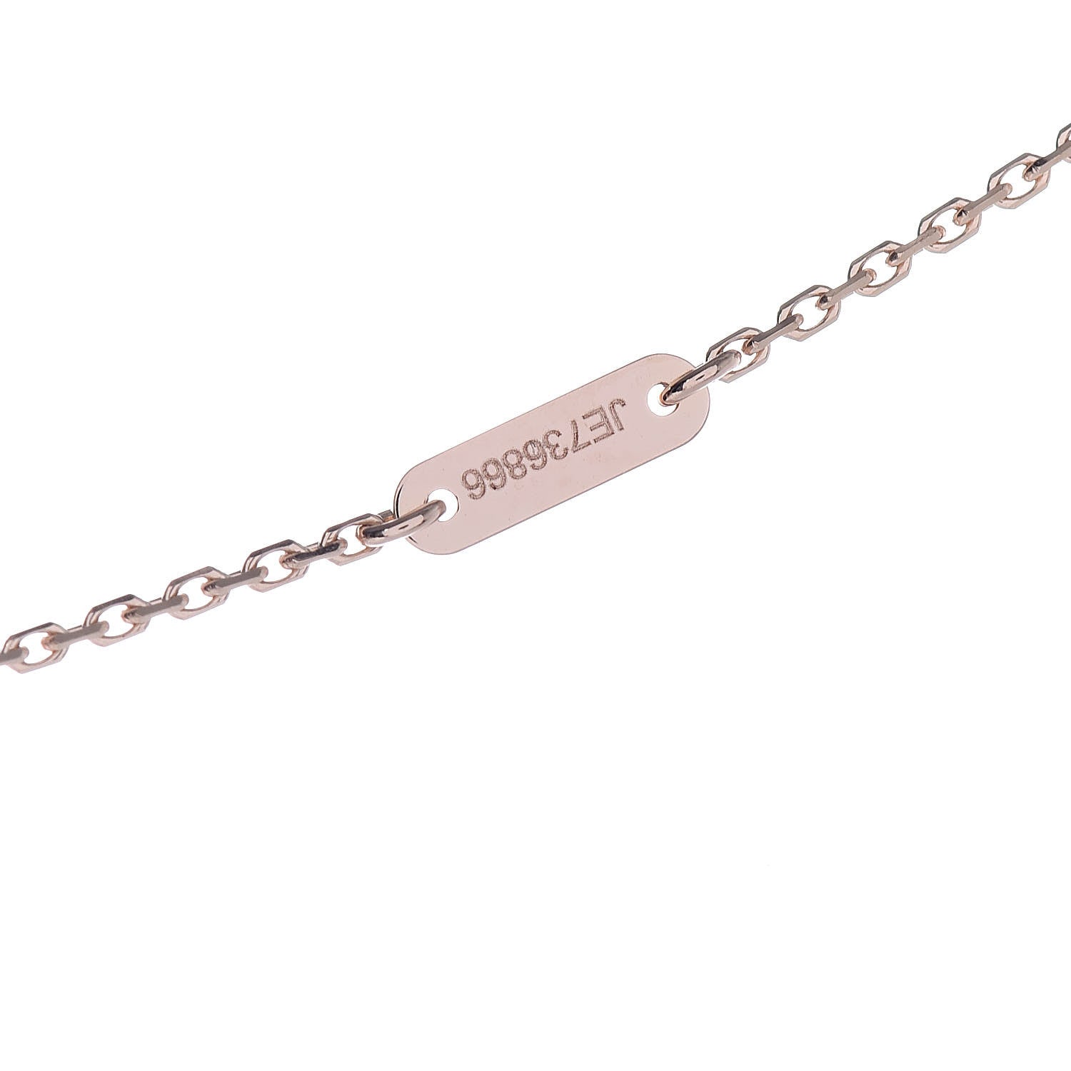 Van Cleef & Arpels 18K Rose Gold Carnelian Sweet Alhambra Heart Pendant Necklace 6 of 8