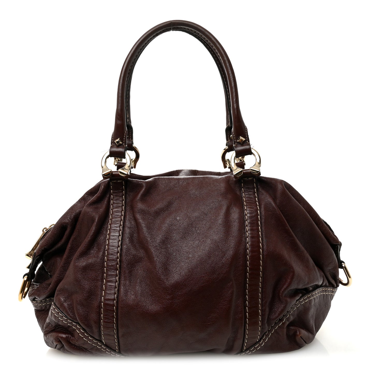 Calfskin Horsebit Medium Nail Boston Brown