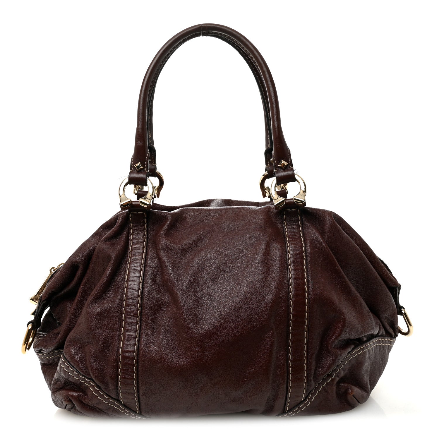 Gucci Calfskin Horsebit Medium Nail Boston Brown 1 of 11